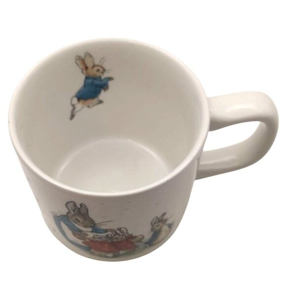 Vintage Wedgwood Peter Rabbit Beatrix Potter Childs Nursery Rhyme Mug England - Picture 5 of 8